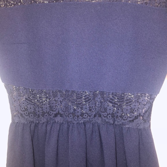 Lace navy blue skater dress - Picture 5 of 5